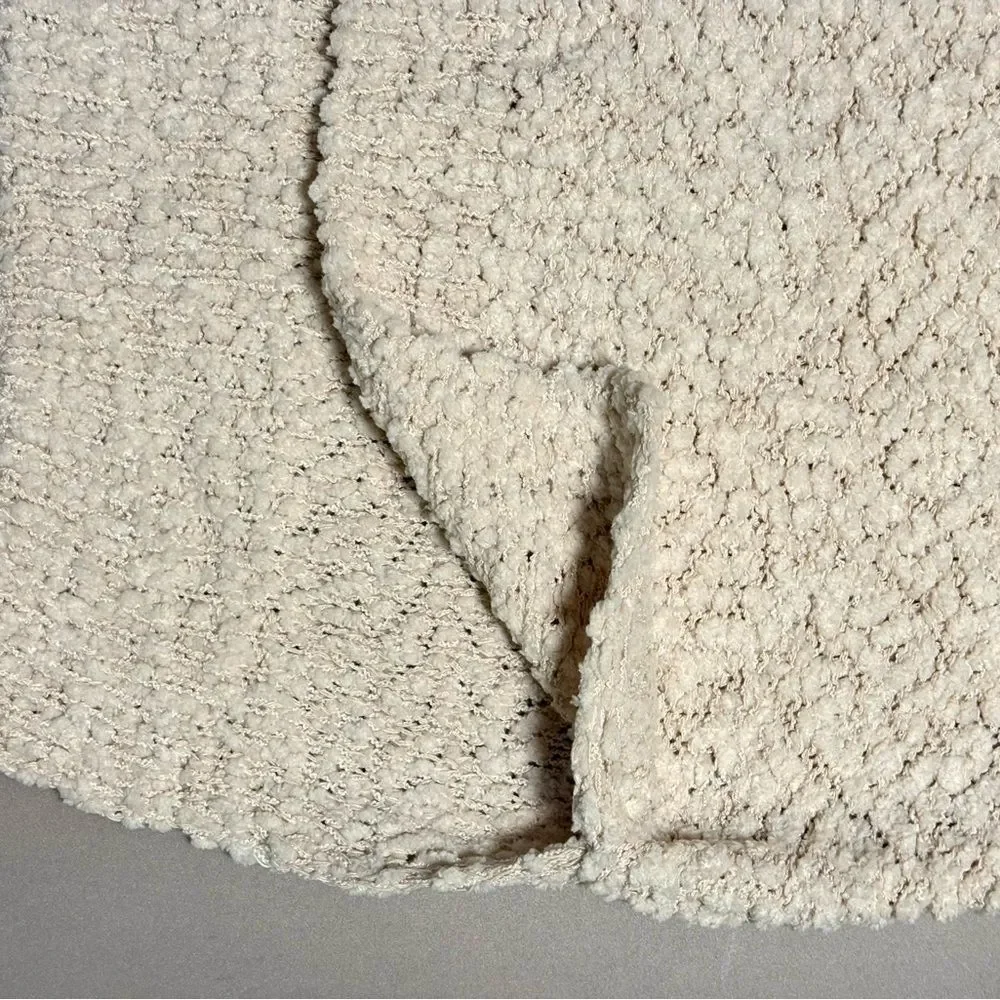 NWT Miracle Beige Textured Crew Neck Sweater - Picture 5 of 8